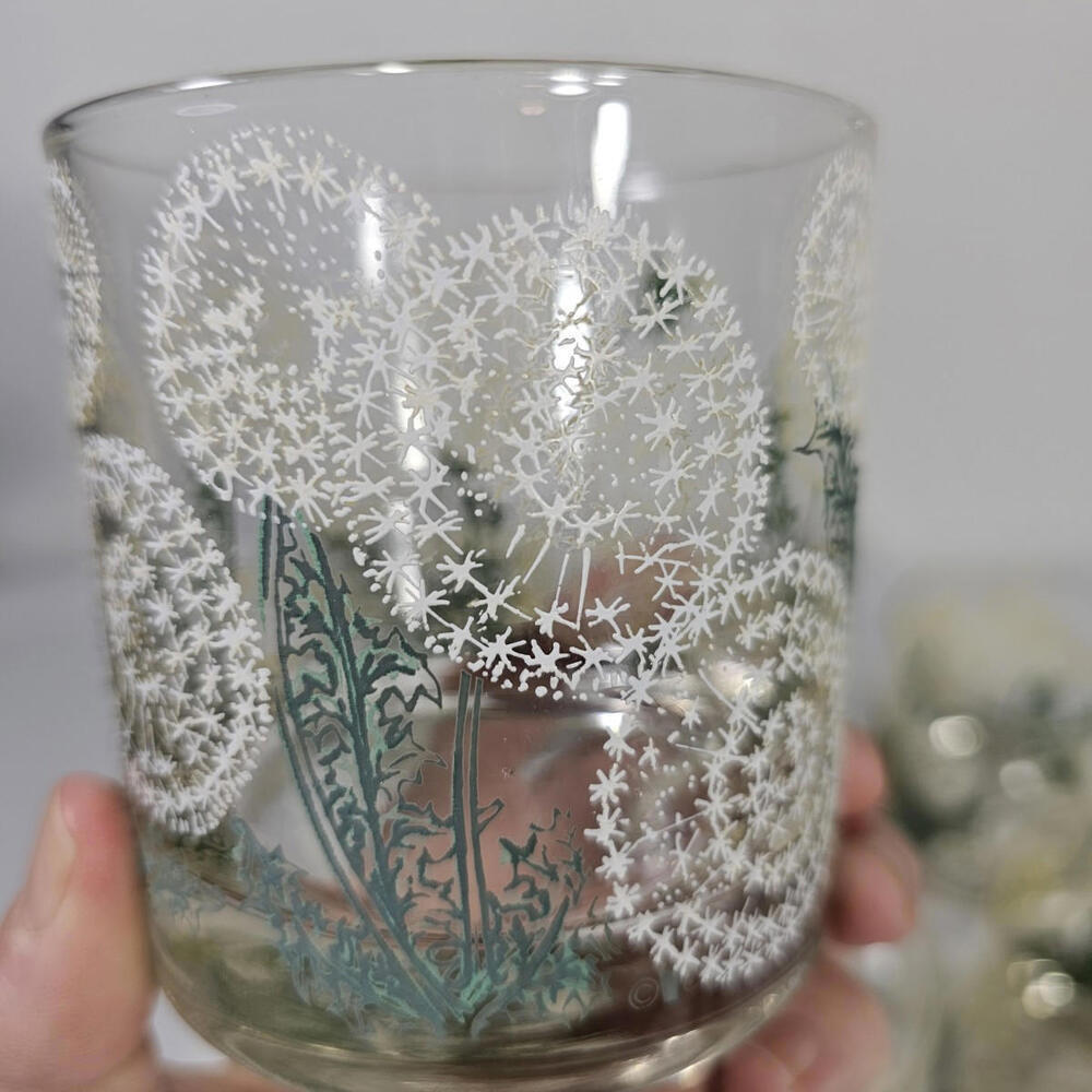 Vtg Set Of 6 Dorothy Thorpe Hand Painted Rocks Glasses MCM mid Century - Picture 5 of 9